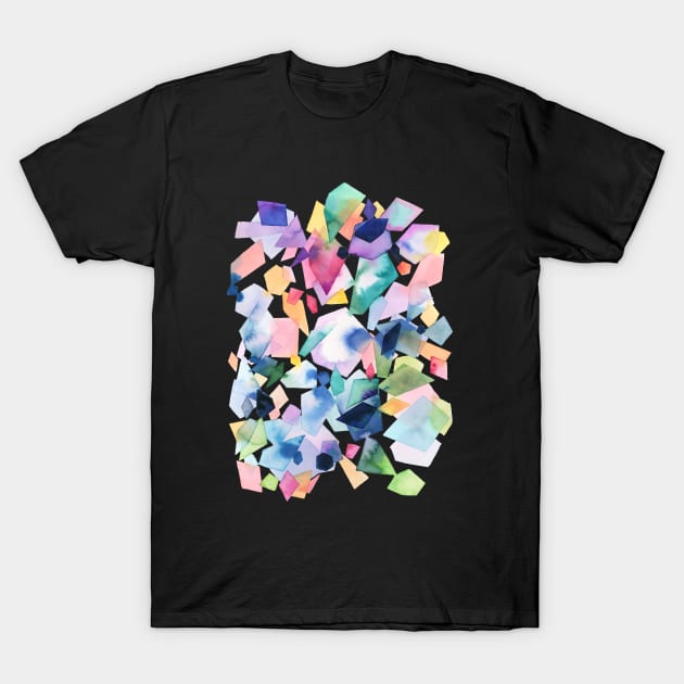 Crystals and Gems Watercolor T-Shirt by ninoladesign